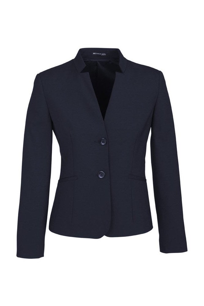  Biz Corporates Womens Short Jacket with Reverse Lapel - 64013 | Biz Corporates | Fashion Biz Online