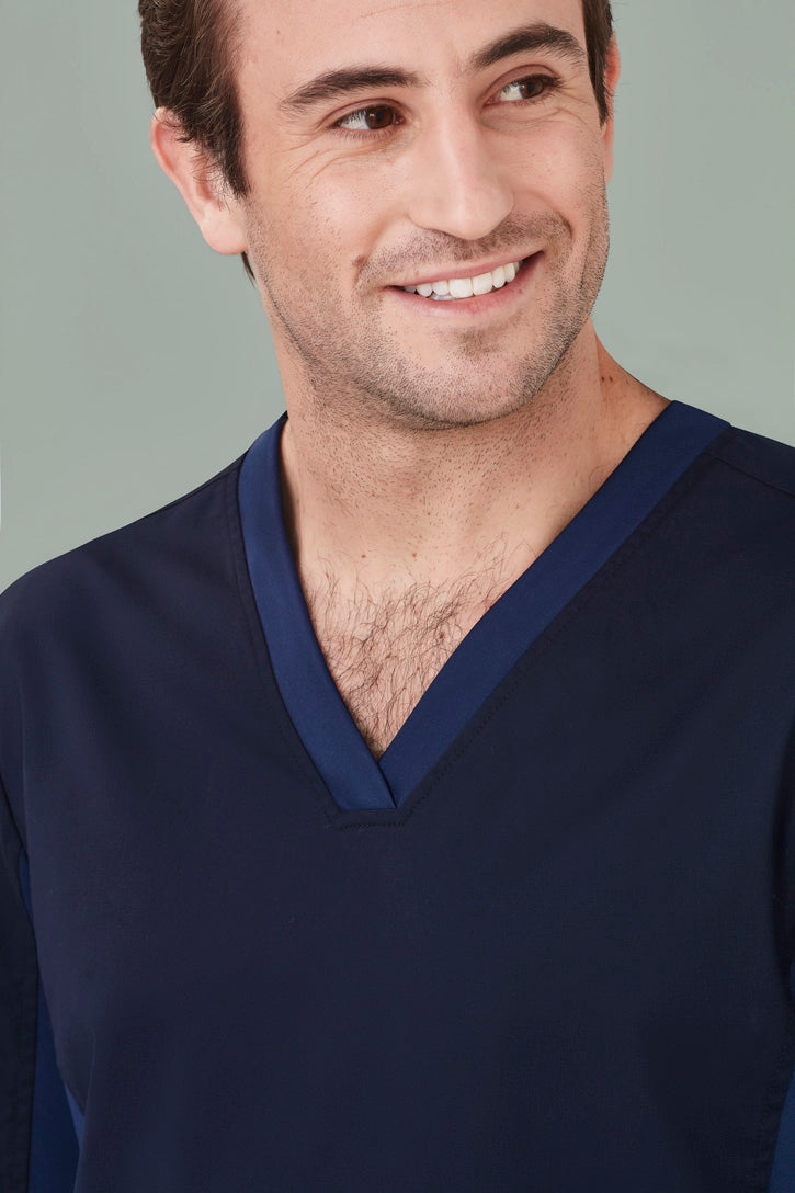  BizCare Mens Riley V-Neck Scrub Top - CST043MS | Biz Care | Fashion Biz Online