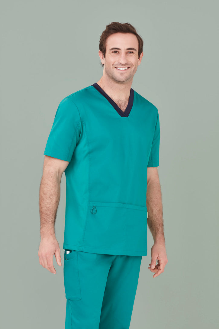  BizCare Mens Riley V-Neck Scrub Top - CST043MS | Biz Care | Fashion Biz Online