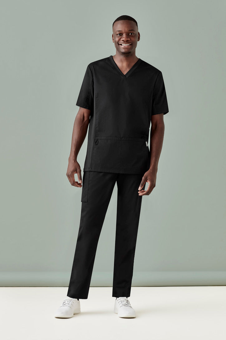  BizCare Mens Riley V-Neck Scrub Top - CST043MS | Biz Care | Fashion Biz Online