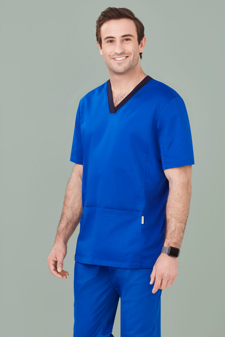 BizCare Mens Riley V-Neck Scrub Top - CST043MS | Biz Care | Fashion Biz Online