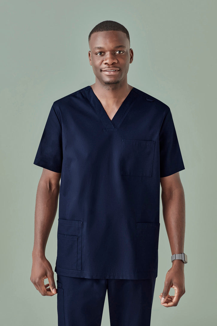  BizCare Mens Tokyo V-Neck Scrub Top - CST141MS | Biz Care | Fashion Biz Online