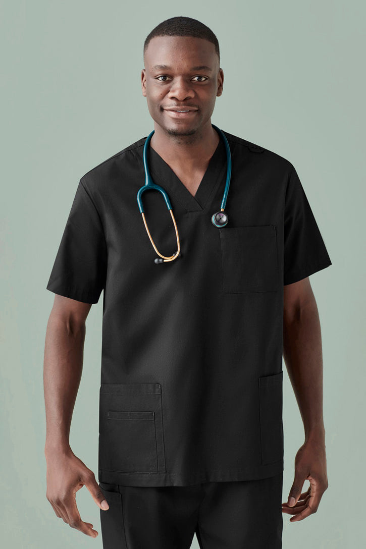  BizCare Mens Tokyo V-Neck Scrub Top - CST141MS | Biz Care | Fashion Biz Online