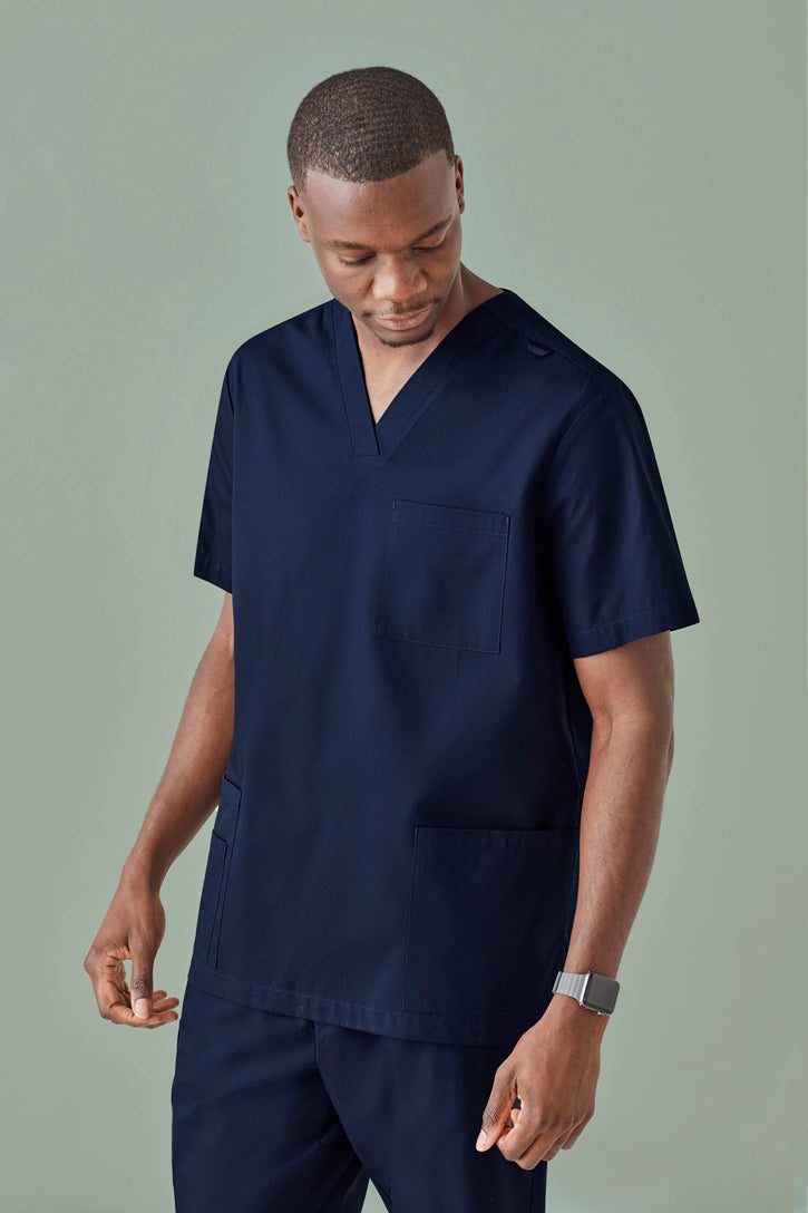  BizCare Mens Tokyo V-Neck Scrub Top - CST141MS | Biz Care | Fashion Biz Online