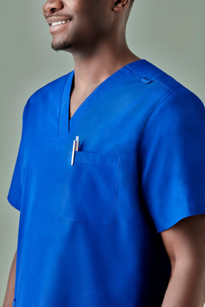  BizCare Mens Tokyo V-Neck Scrub Top - CST141MS | Biz Care | Fashion Biz Online