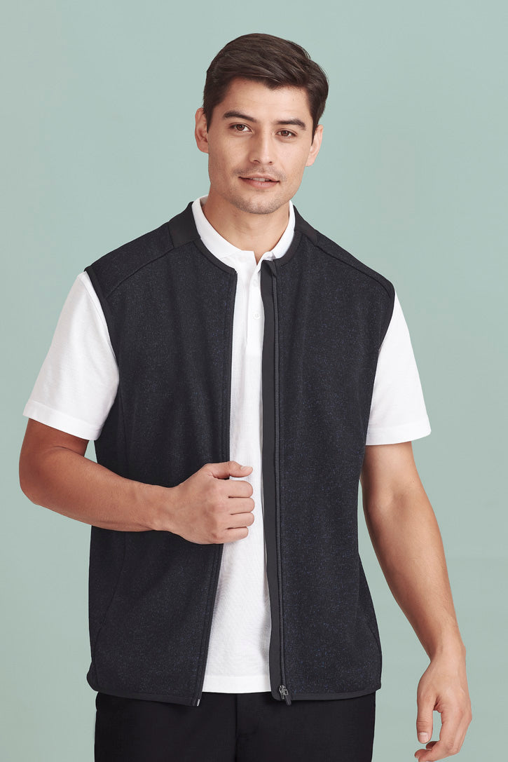  BizCare NOVA Mens Knit Vest - CO343MV | Biz Care | Fashion Biz Online