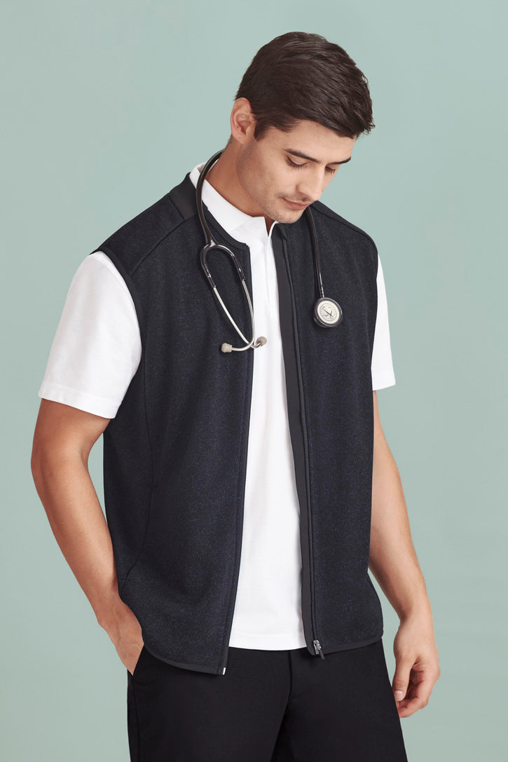  BizCare NOVA Mens Knit Vest - CO343MV | Biz Care | Fashion Biz Online