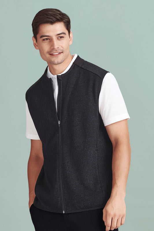  BizCare NOVA Mens Knit Vest - CO343MV | Biz Care | Fashion Biz Online