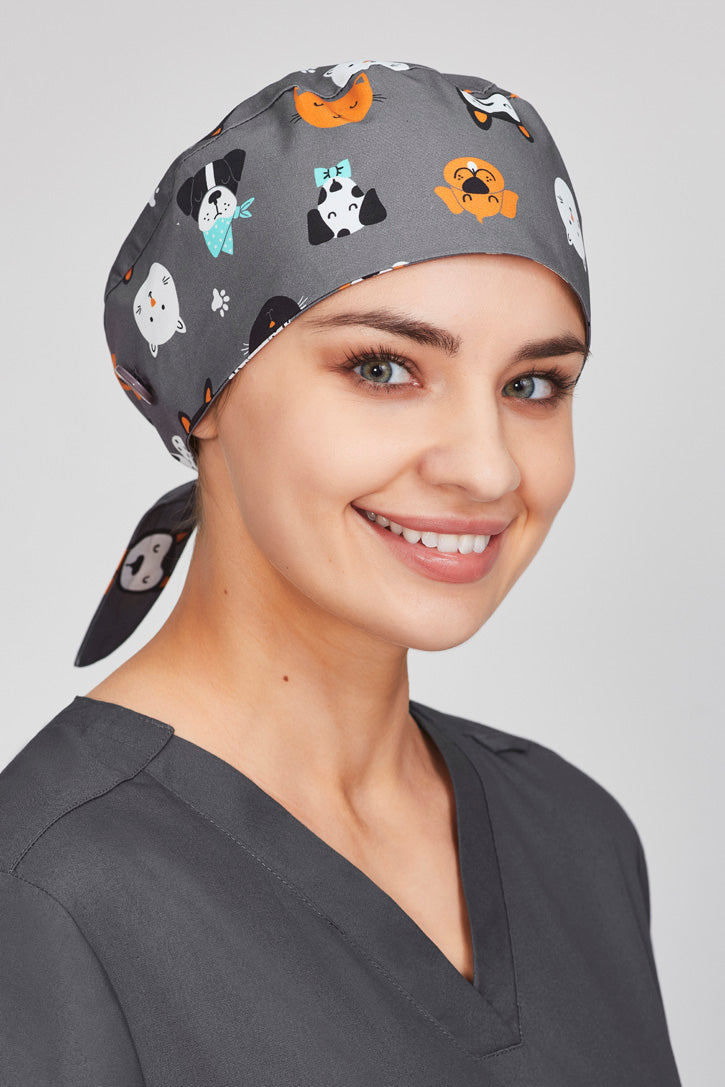  BizCare Unisex Printed Scrub Cap - CSC245U | Biz Care | Fashion Biz Online