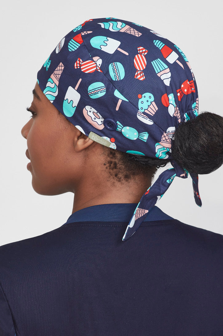  BizCare Unisex Printed Scrub Cap - CSC245U | Biz Care | Fashion Biz Online