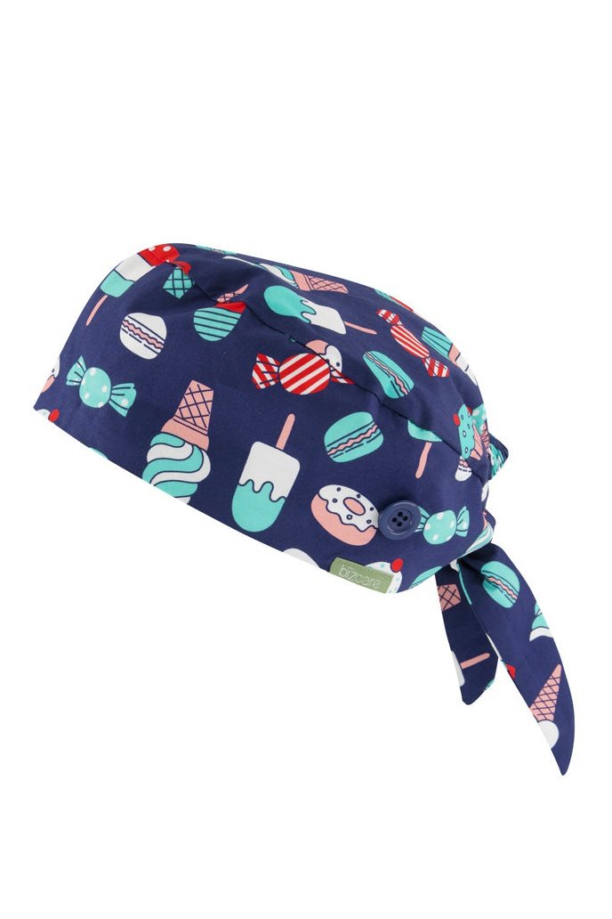  BizCare Unisex Printed Scrub Cap - CSC245U | Biz Care | Fashion Biz Online