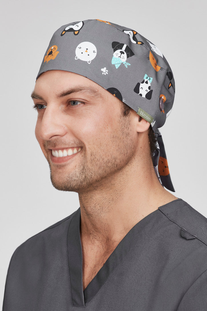  BizCare Unisex Printed Scrub Cap - CSC245U | Biz Care | Fashion Biz Online