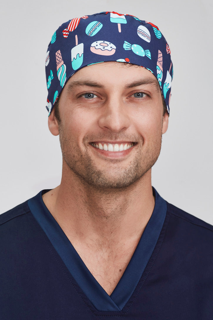  BizCare Unisex Printed Scrub Cap - CSC245U | Biz Care | Fashion Biz Online