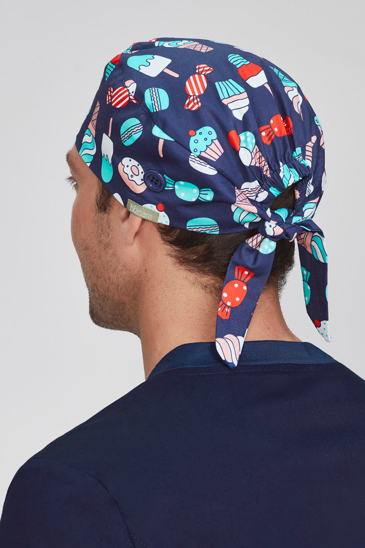  BizCare Unisex Printed Scrub Cap - CSC245U | Biz Care | Fashion Biz Online