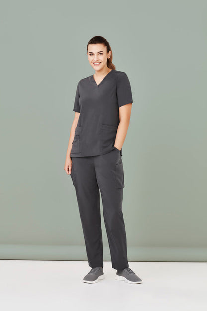  BizCare Womens Avery Multi-Pocket Straight Leg Pant - CSP944LL | Biz Care | Fashion Biz Online