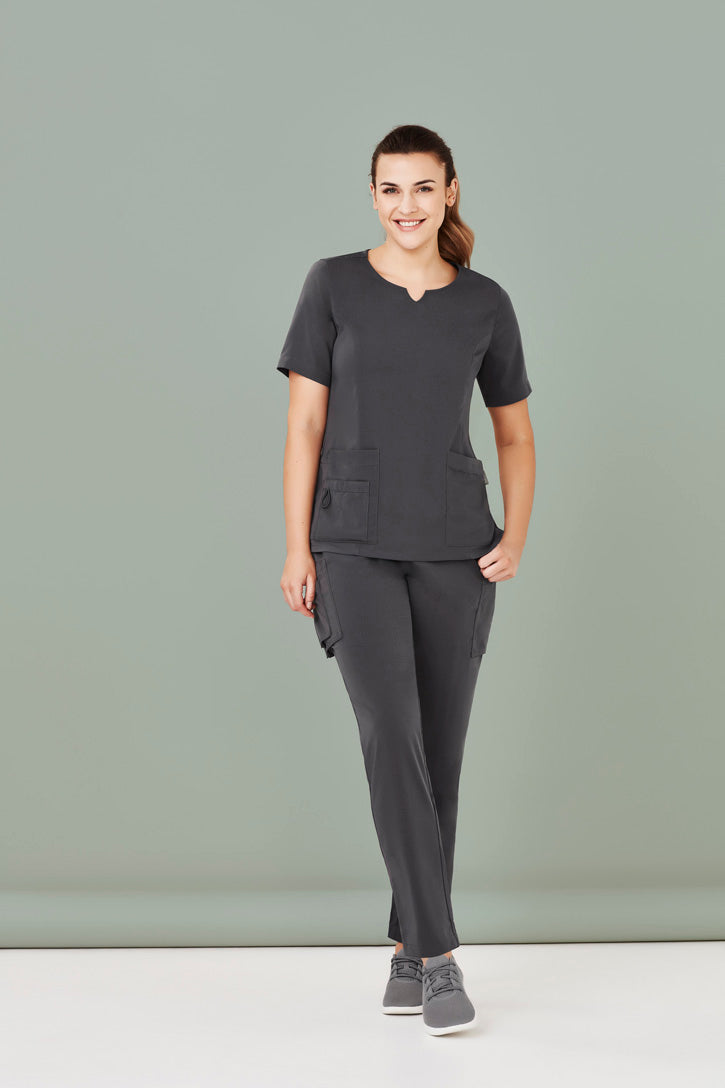  BizCare Womens Avery Multi-Pockets Slim Leg Pant - CSP943LL | Biz Care | Fashion Biz Online