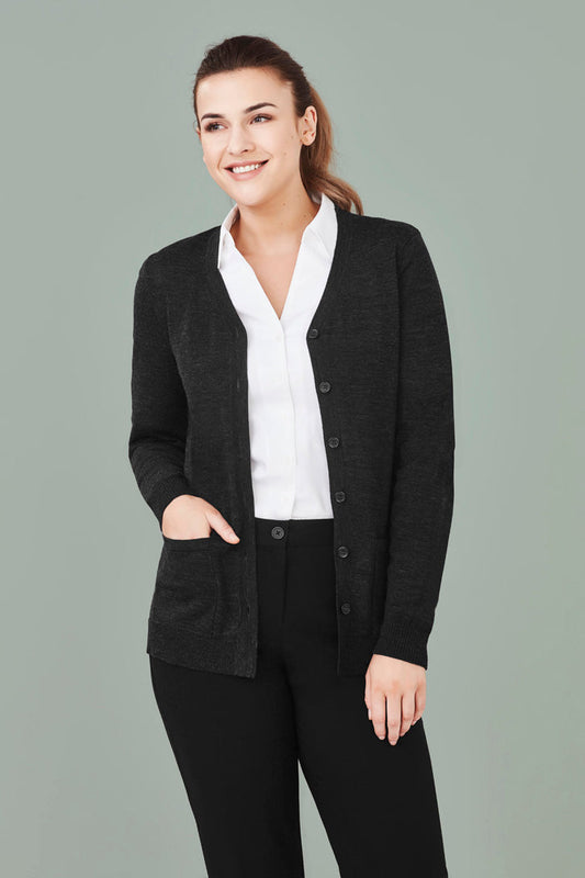  BizCare Womens Button Front Cardigan - CK045LC | Biz Care | Fashion Biz Online