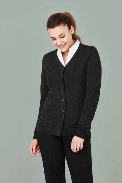  BizCare Womens Button Front Cardigan - CK045LC | Biz Care | Fashion Biz Online