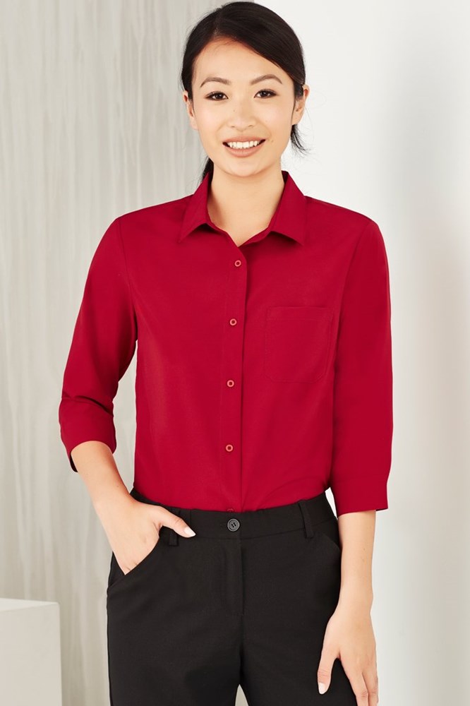  BizCare Womens Florence 3/4 Sleeve Shirt - CS951LT | Biz Care | Fashion Biz Online