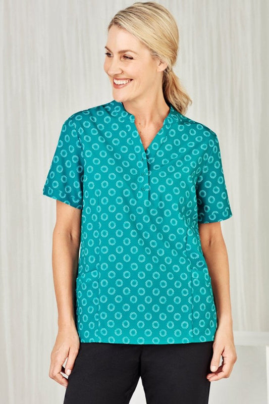  BizCare Womens Florence Daisy Print Tunic - CS950LS | Biz Care | Fashion Biz Online