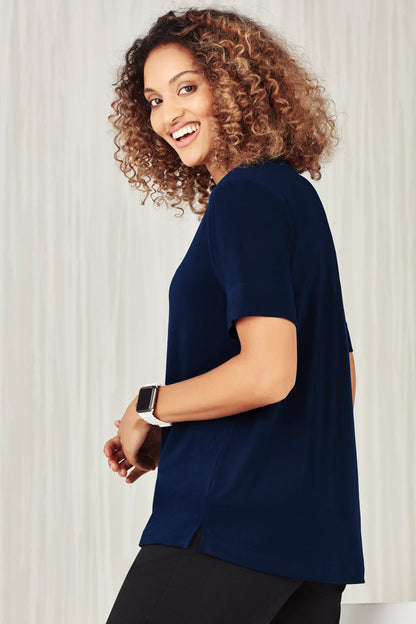  BizCare Womens Marley Jersey T-Top - CS952LS | Biz Care | Fashion Biz Online