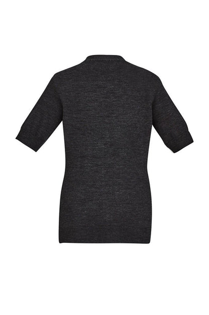  BizCare Womens Zip Front Short Sleeve Knit - CK962LC | Biz Care | Fashion Biz Online