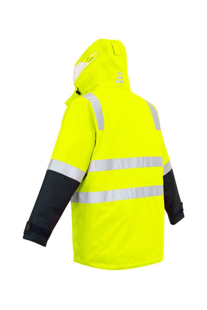  Syzmik Mens Hi Vis 4 in 1 Waterproof Jacket ZJ532 | Syzmik | Fashion Biz Online