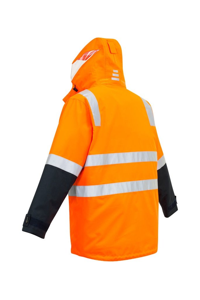  Syzmik Mens Hi Vis 4 in 1 Waterproof Jacket ZJ532 | Syzmik | Fashion Biz Online