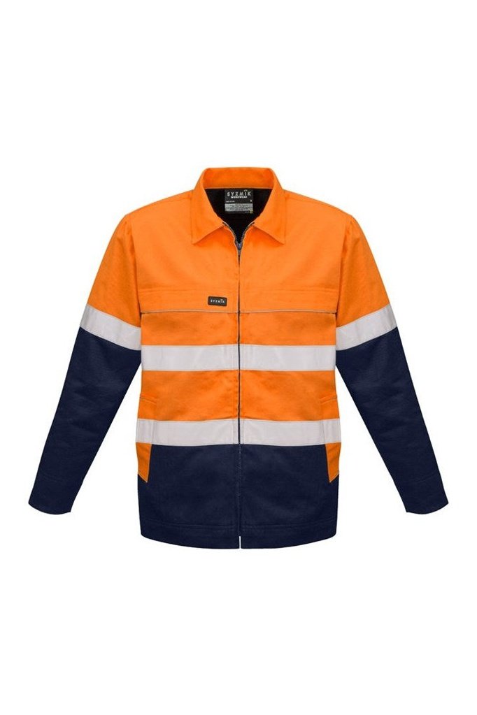  Syzmik Mens Hi Vis Cotton Drill Jacket ZJ590 | Syzmik | Fashion Biz Online