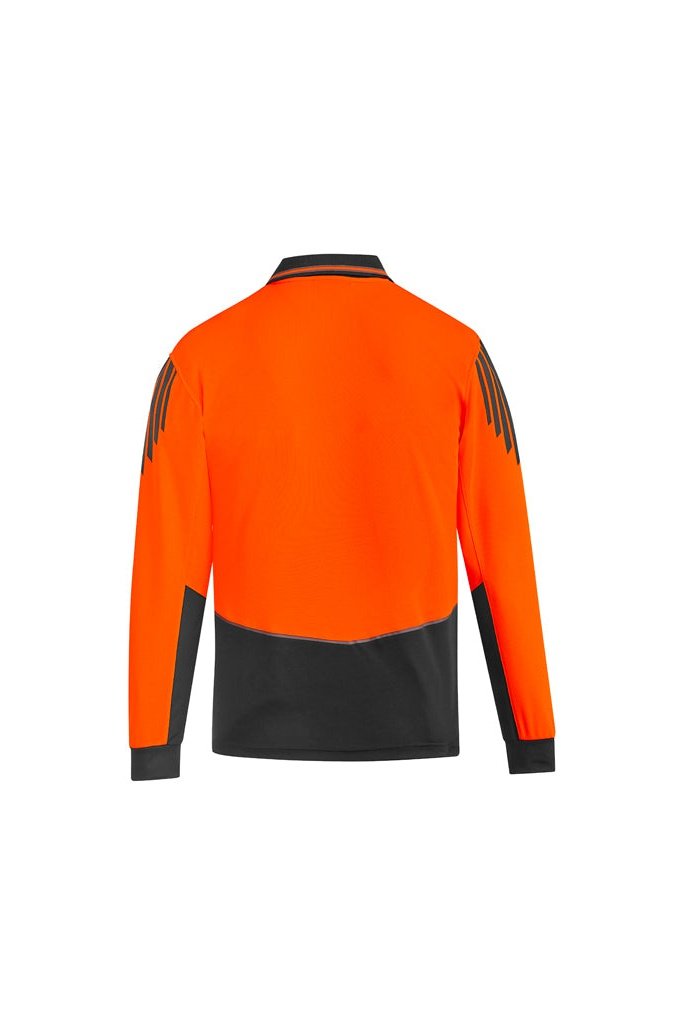  Syzmik Mens Hi Vis Flux L/S Polo - ZH310 | Syzmik | Fashion Biz Online