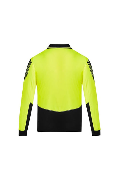  Syzmik Mens Hi Vis Flux L/S Polo - ZH310 | Syzmik | Fashion Biz Online