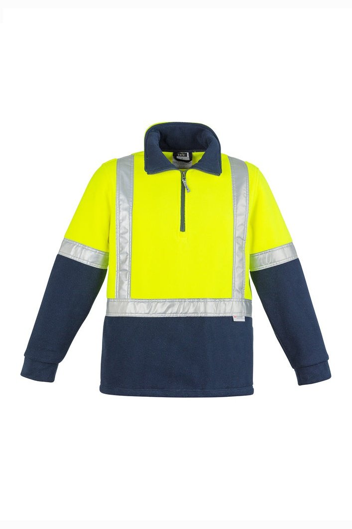  Syzmik Mens Hi Vis Polar Fleece Jumper - Shoulder Taped ZT462 | Syzmik | Fashion Biz Online