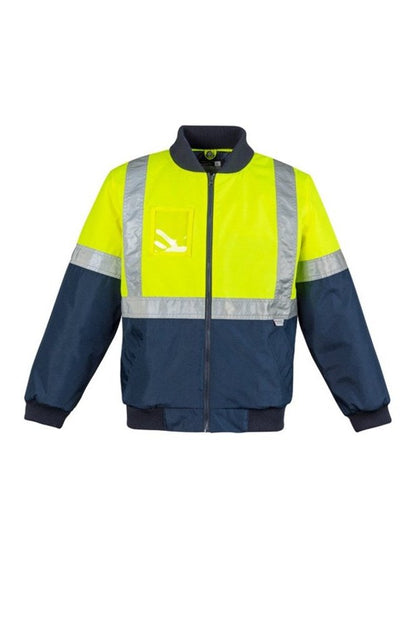  Syzmik Mens Hi Vis Quilted Flying Jacket ZJ351 | Syzmik | Fashion Biz Online