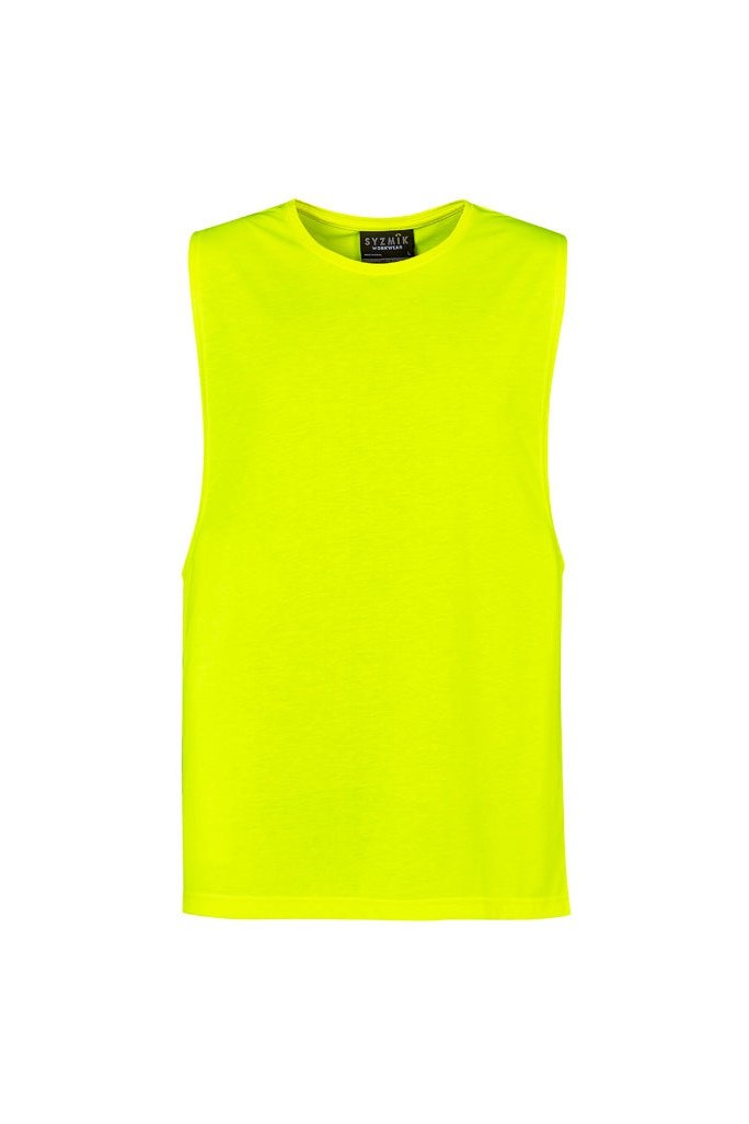  Syzmik Mens Hi Vis Sleeveless Tee - ZH297 | Syzmik | Fashion Biz Online