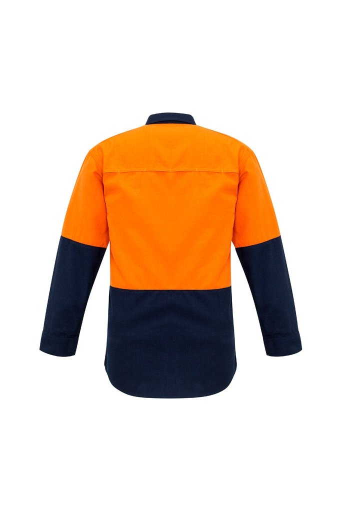  Syzmik Mens Hi Vis Spliced Fire Resistant FR Shirt ZW138 | Syzmik | Fashion Biz Online