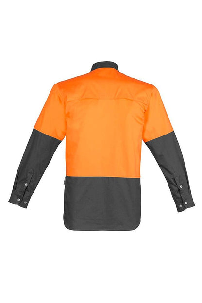  Syzmik Mens Hi Vis Spliced Industrial Shirt ZW122 | Syzmik | Fashion Biz Online