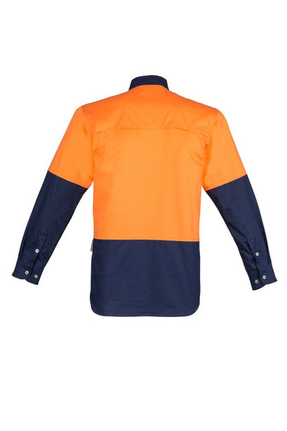  Syzmik Mens Hi Vis Spliced Industrial Shirt ZW122 | Syzmik | Fashion Biz Online