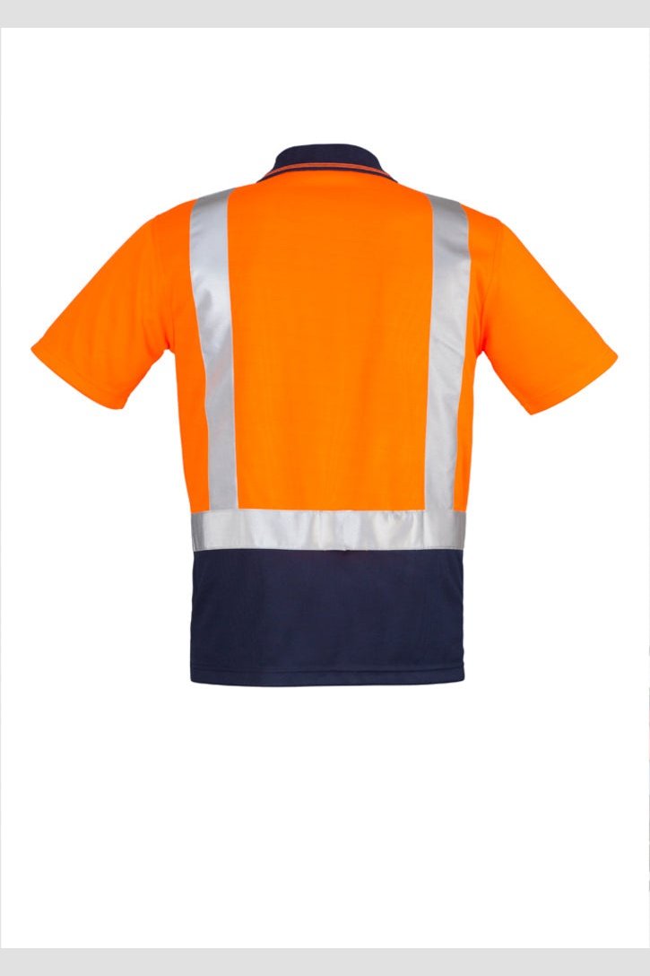  Syzmik Mens Hi Vis Spliced Polo - Short Sleeve Shoulder Taped - ZH233 | Syzmik | Fashion Biz Online