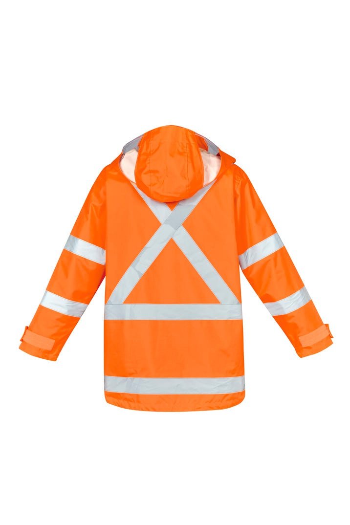  Syzmik Mens Hi Vis X Back Taped 4 in 1 Waterproof Jacket - ZJ616 | Syzmik | Fashion Biz Online