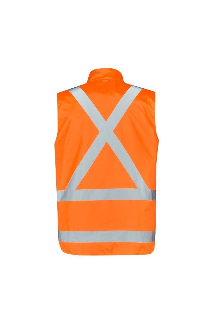  Syzmik Mens Hi Vis X Back Taped 4 in 1 Waterproof Jacket - ZJ616 | Syzmik | Fashion Biz Online