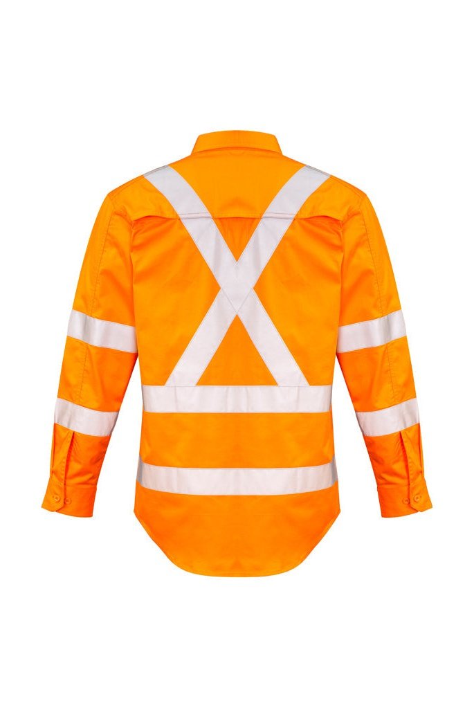  Syzmik Mens Hi Vis X Back Taped shirt ZW690 | Syzmik | Fashion Biz Online