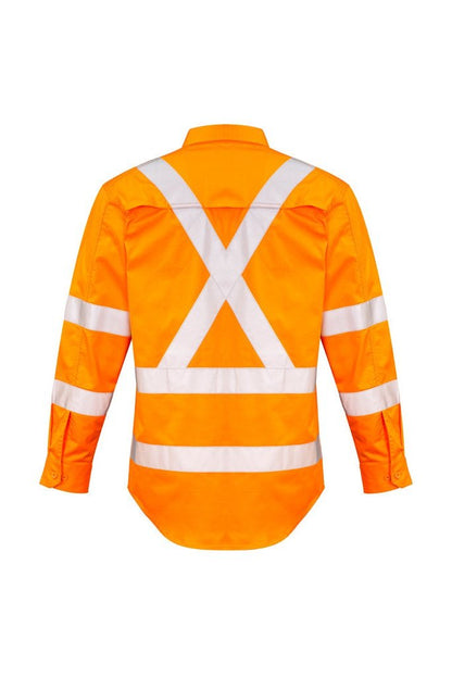  Syzmik Mens Hi Vis X Back Taped shirt ZW690 | Syzmik | Fashion Biz Online