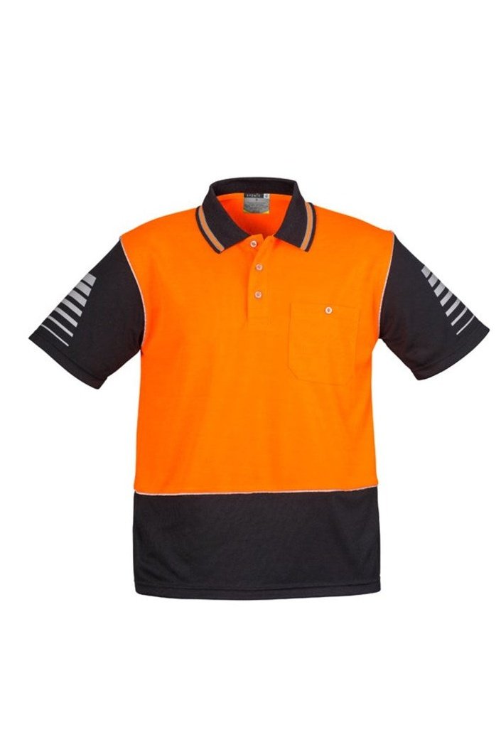  Syzmik Mens Hi Vis Zone Polo - ZH236 | Syzmik | Fashion Biz Online