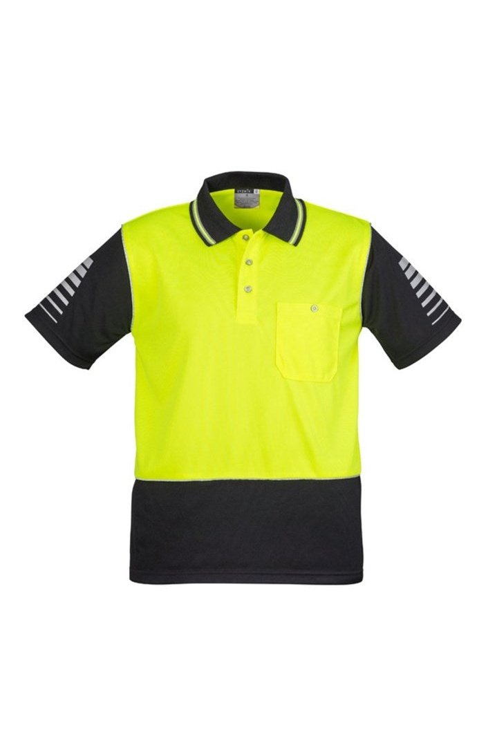  Syzmik Mens Hi Vis Zone Polo - ZH236 | Syzmik | Fashion Biz Online