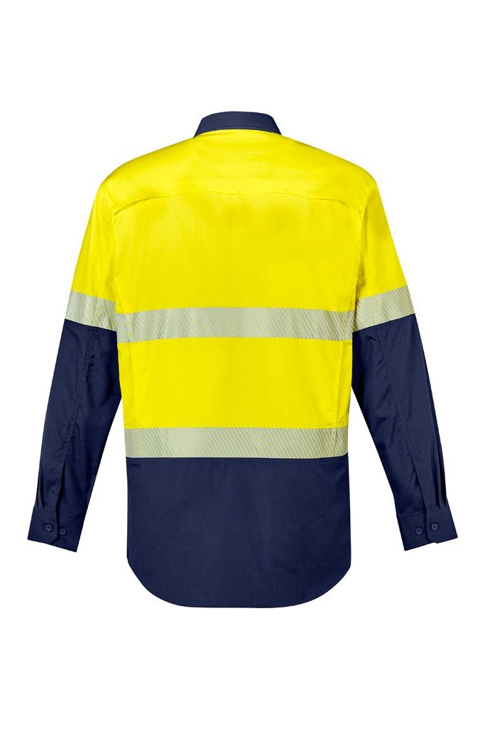  Syzmik Mens Rugged Cooling Hi Vis Segmented Tape L/S Shirt - ZW229 | Syzmik | Fashion Biz Online