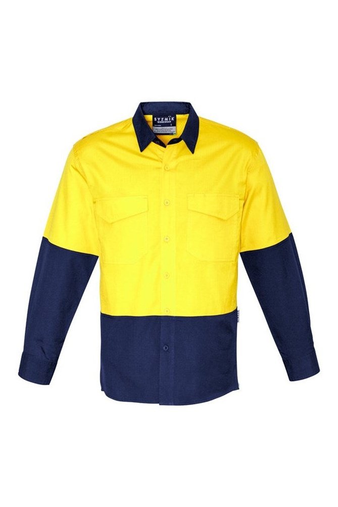  Syzmik Mens Rugged Cooling Hi Vis Spliced Shirt ZW128 | Syzmik | Fashion Biz Online