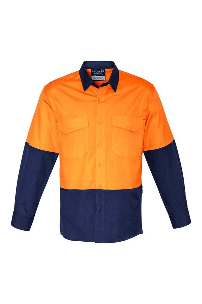  Syzmik Mens Rugged Cooling Hi Vis Spliced Shirt ZW128 | Syzmik | Fashion Biz Online