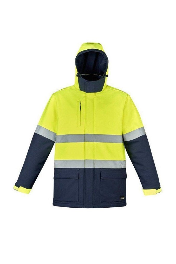  Syzmik Unisex Hi Vis Antarctic Softshell Taped Jacket - ZJ553 | Syzmik | Fashion Biz Online