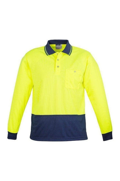  Syzmik Unisex Hi Vis Basic Spliced Polo - Long Sleeve - ZH232 | Syzmik | Fashion Biz Online