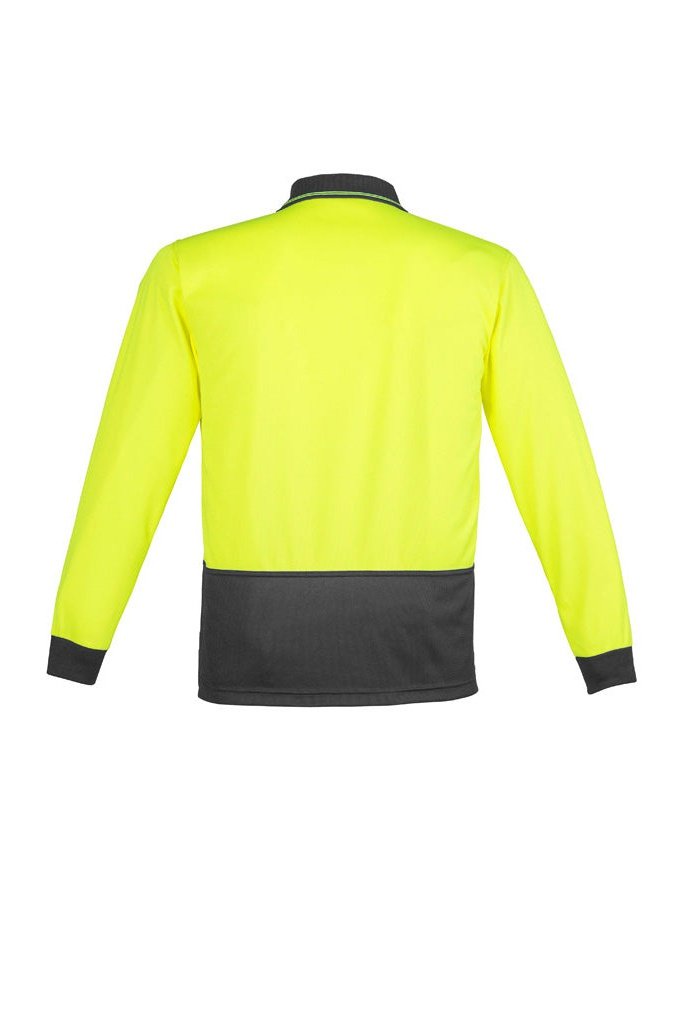  Syzmik Unisex Hi Vis Basic Spliced Polo - Long Sleeve - ZH232 | Syzmik | Fashion Biz Online